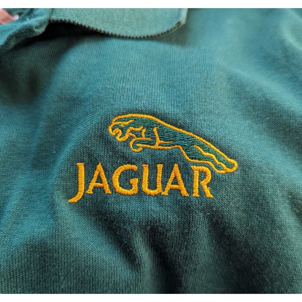 Vtg Hartwell Jaguar Car Women's Size Large USA Logo Short Sleeve Polo Shirt - Picture 4 of 8